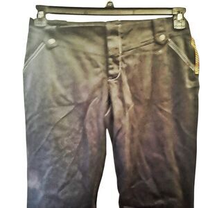 Vintage Y2K Baby Phat Black Gold Accents Cat Pants Size 9